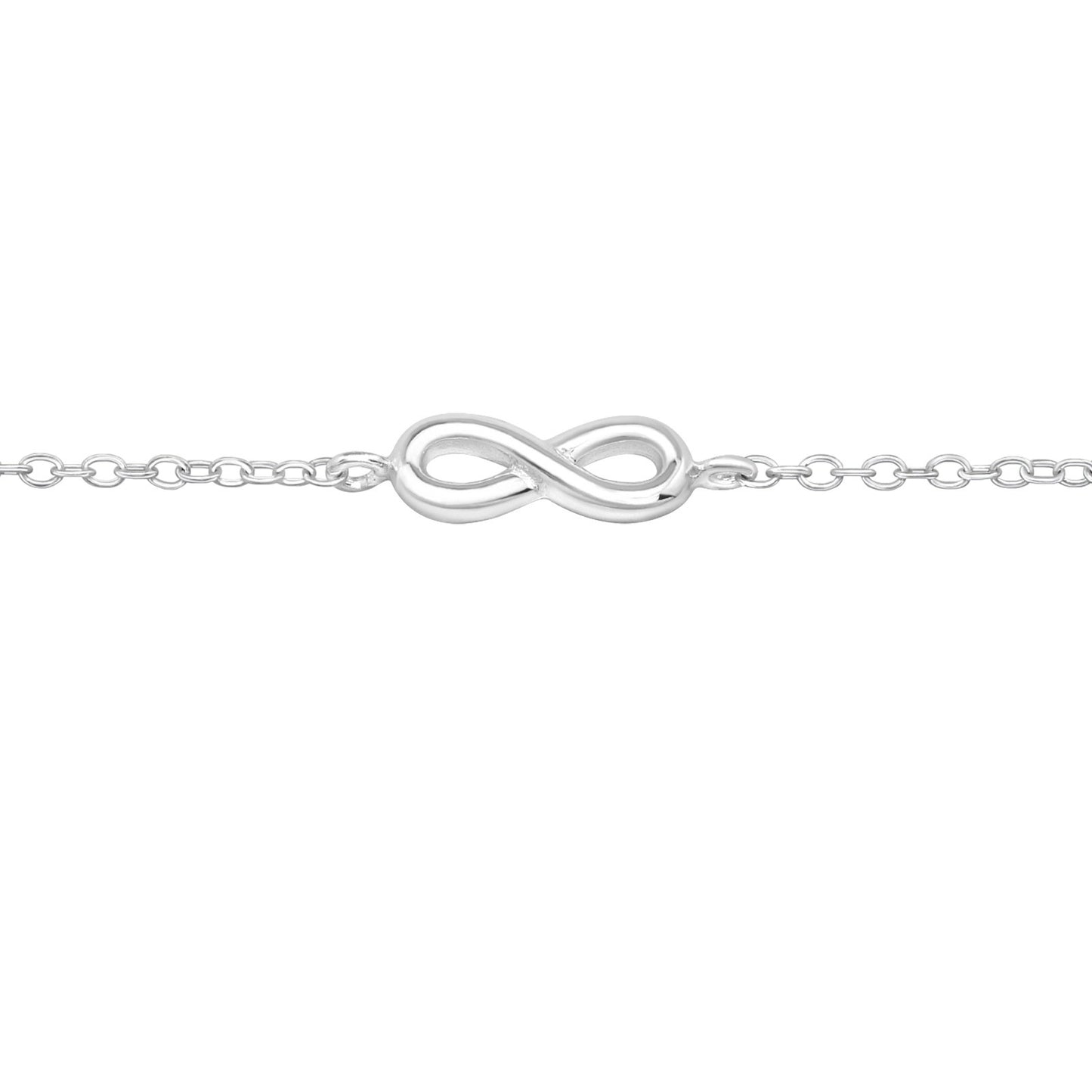 Sterling Silver Dainty Infinity Charm Anklet