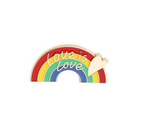 Love Is Love Rainbow Pin