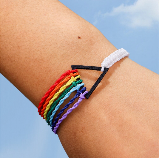 Rainbow White Cord Bracelet