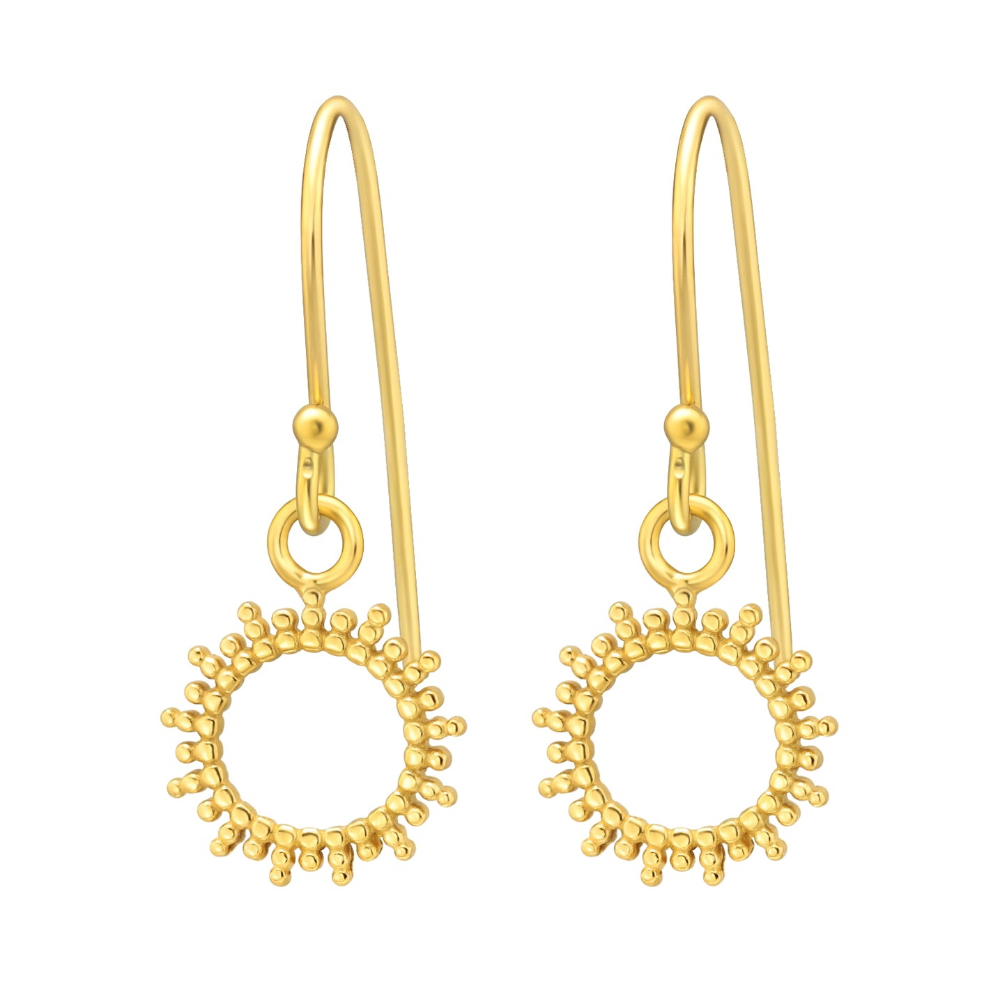 Goldtone Squiggle Ear Climbers