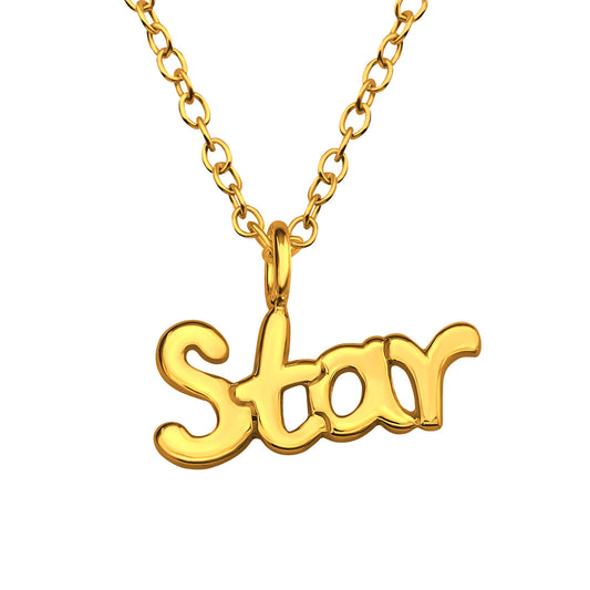 Sterling Silver 'Star' Pendant Necklace