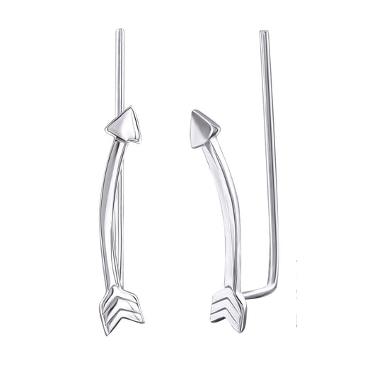 Sterling Silver Arrow Ear Climbers