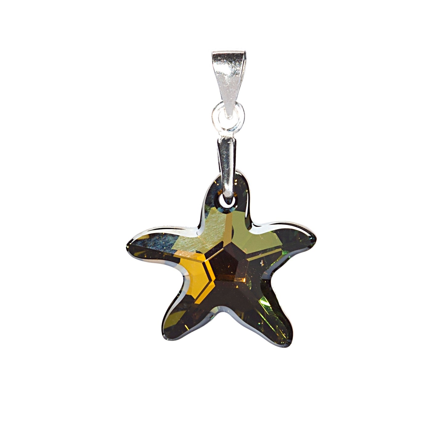 Smoked Topaz Starfish Pendant