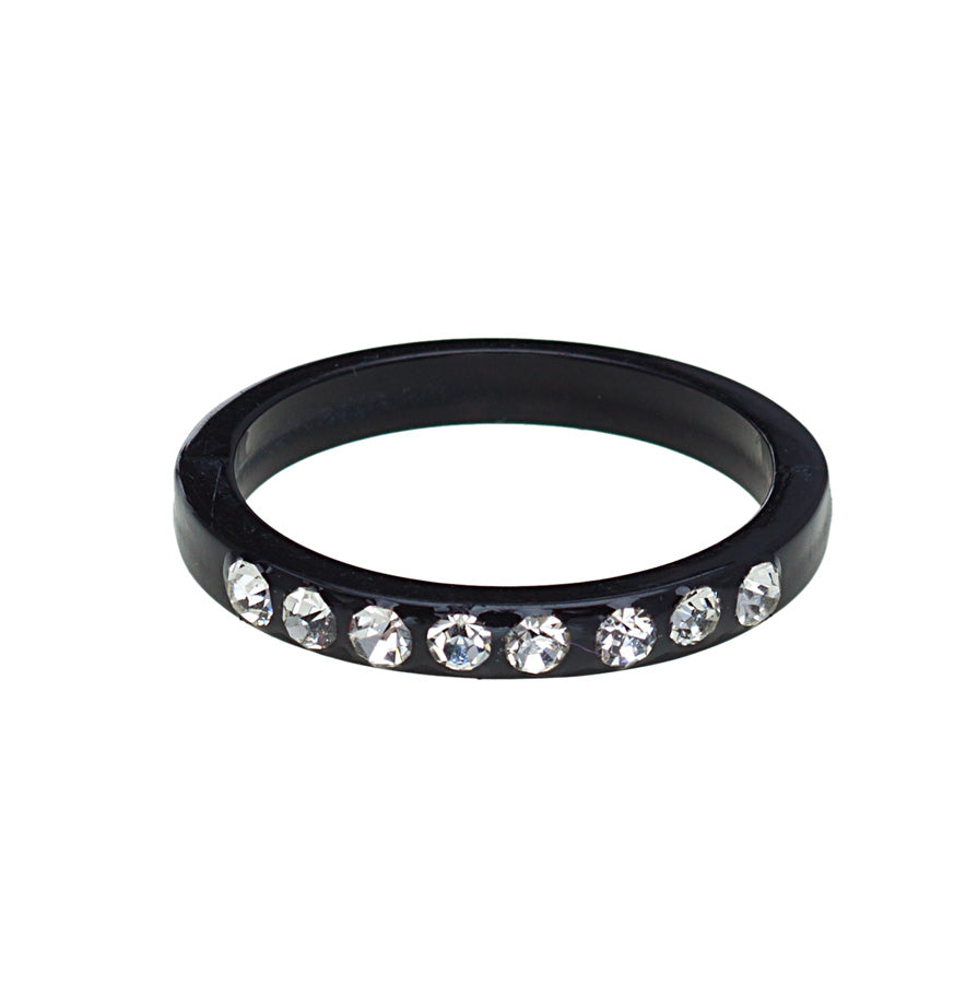 White Crystal & Black Band