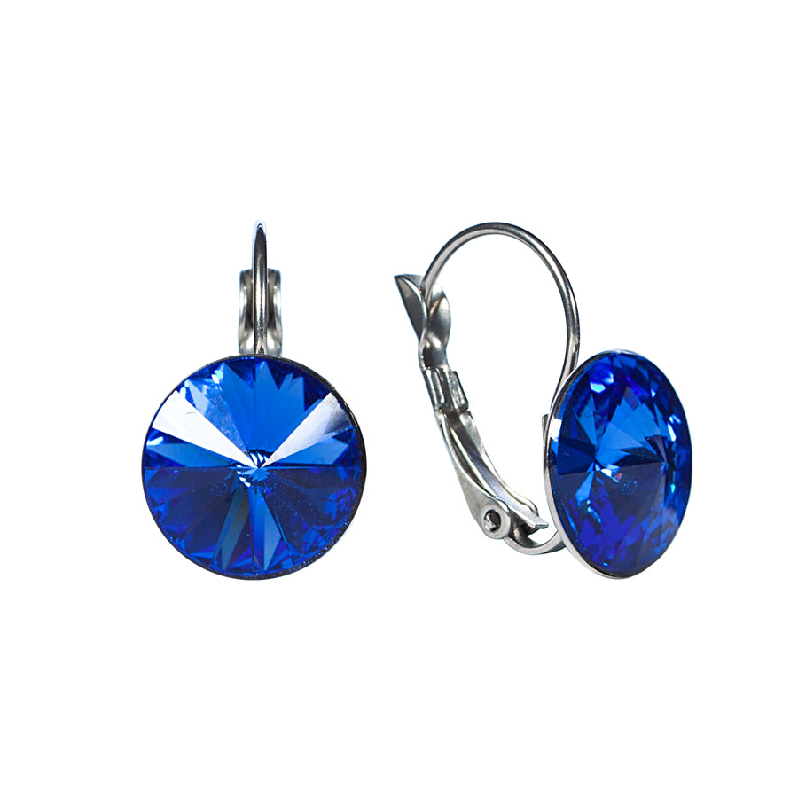 Classic Crystal Leverback Earrings