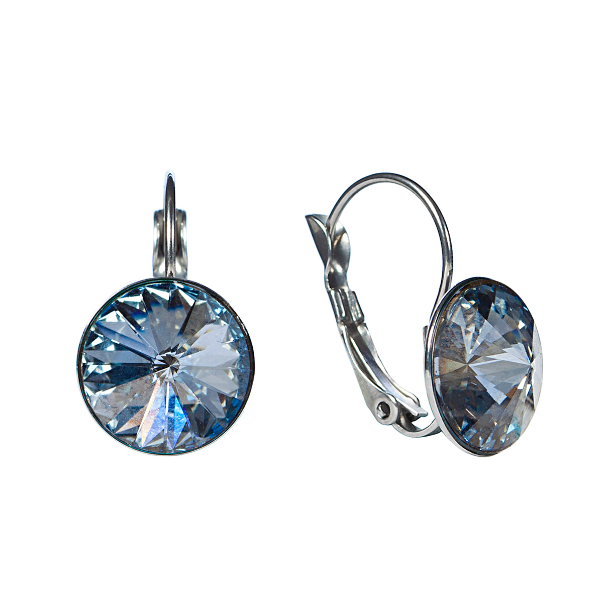 Classic Crystal Leverback Earrings