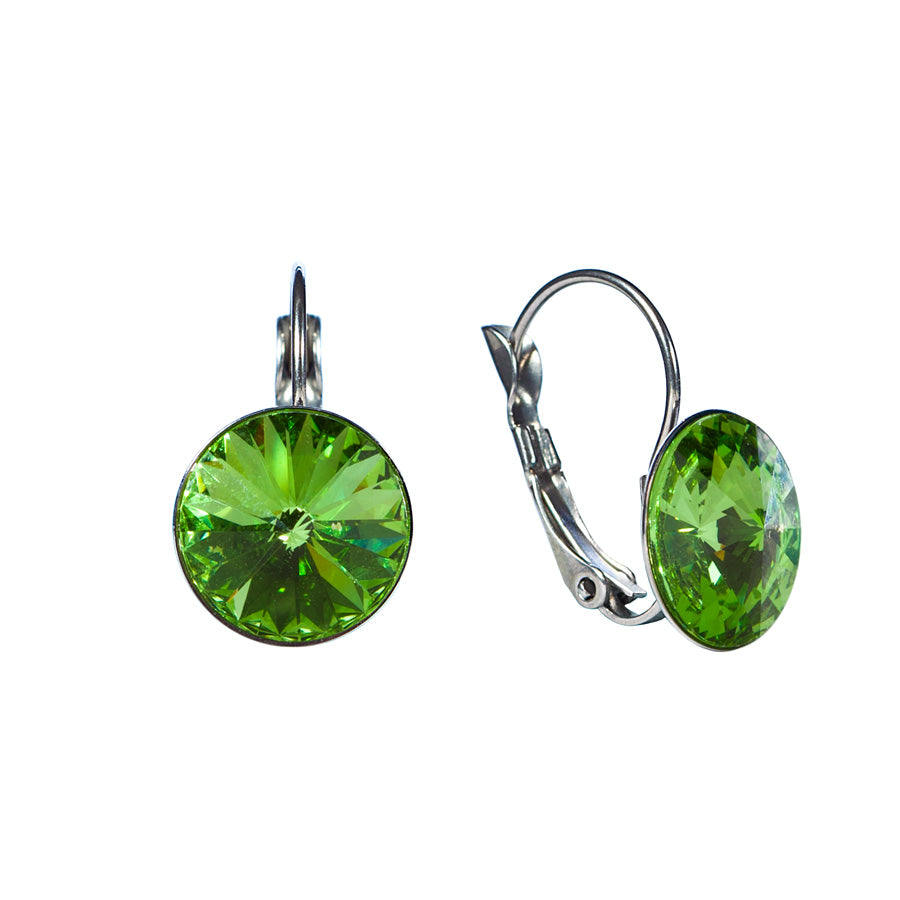 Classic Crystal Leverback Earrings