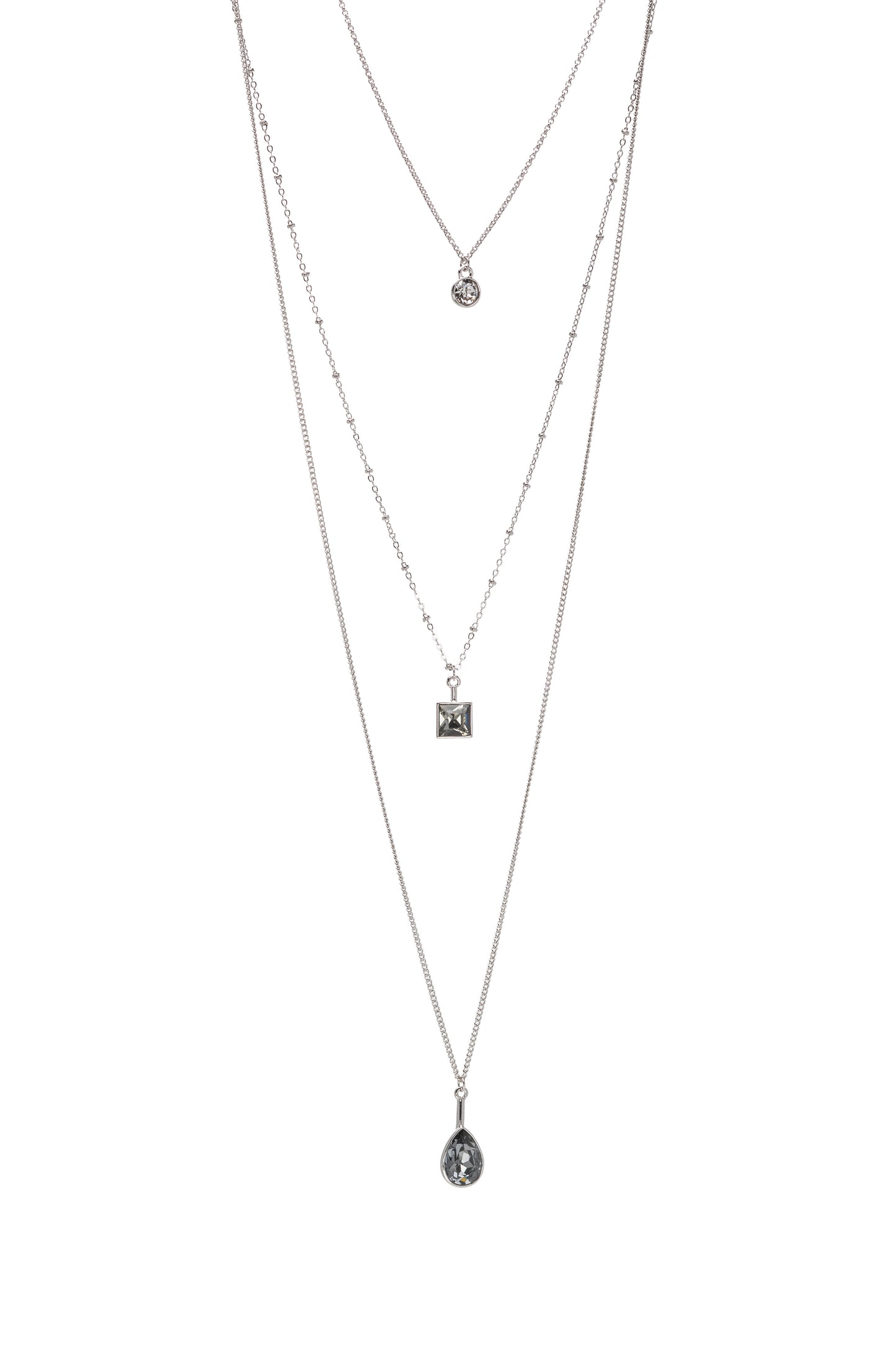 Three-in-one Layered Crystal Necklace