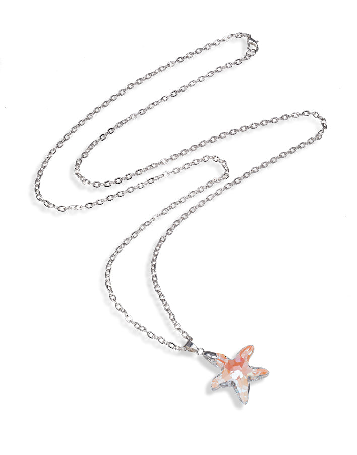 Limited Edition Moonlight Starfish Pendant Necklace with Swarovski Crystal