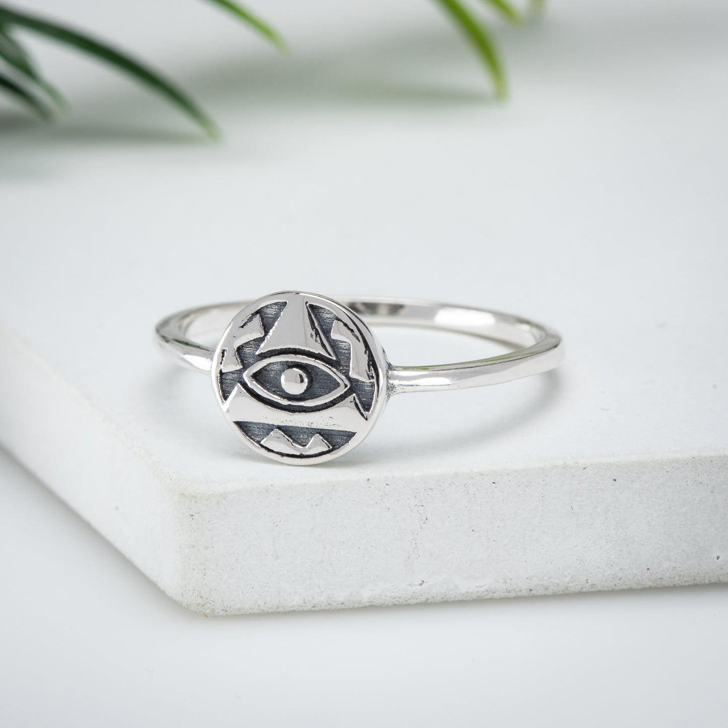 Sterling Silver Eye Ring