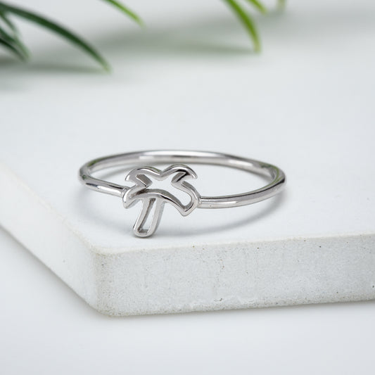 Sterling Silver Palm Tree Ring