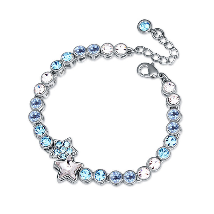 Crystal Circular And Star Bracelet