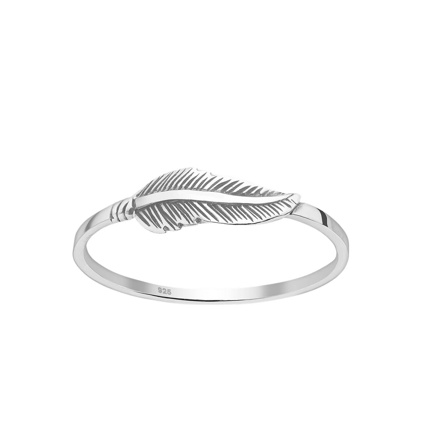 Sterling Silver Feather Ring