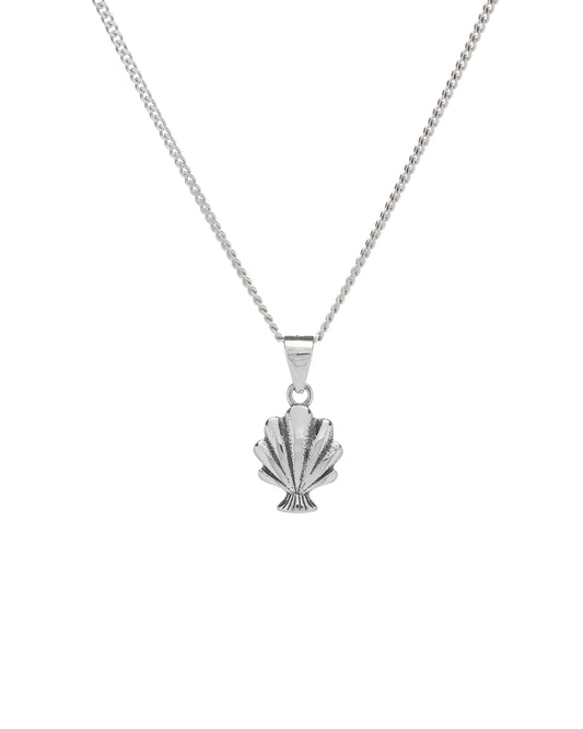 Sterling Silver Sea Shell Pendant Necklace