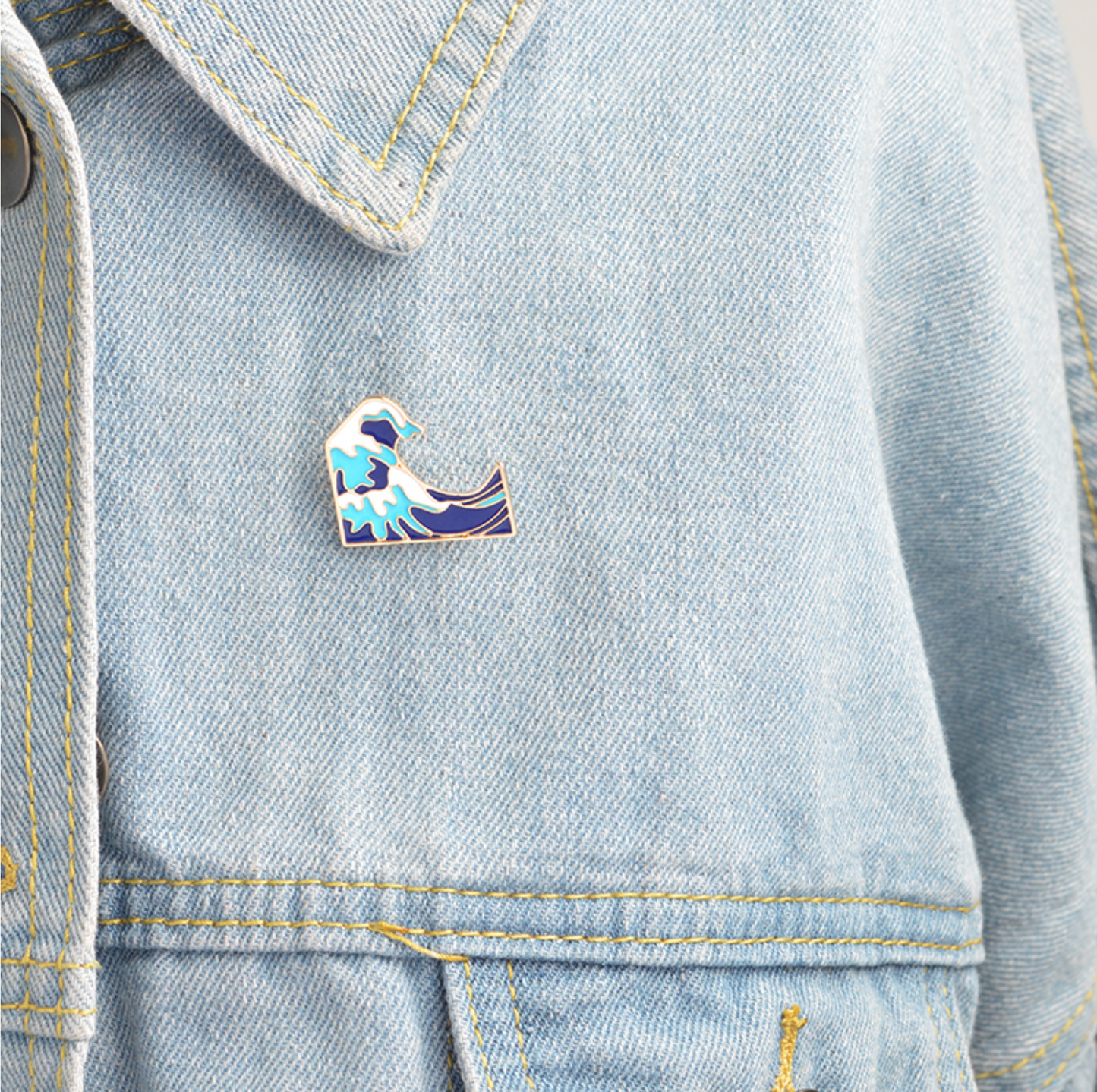 Great Wave Pin