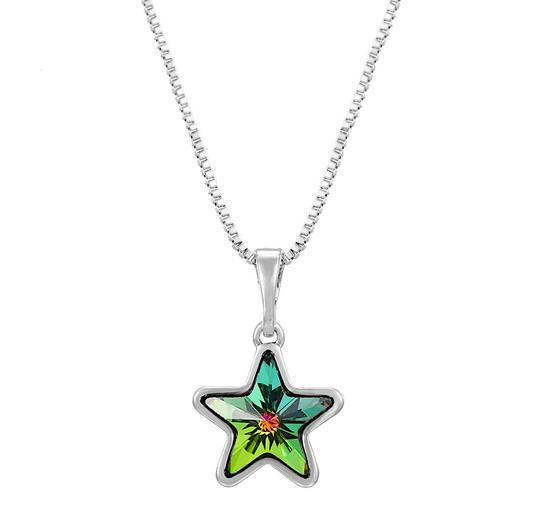 Crystal Star Pendant Necklace