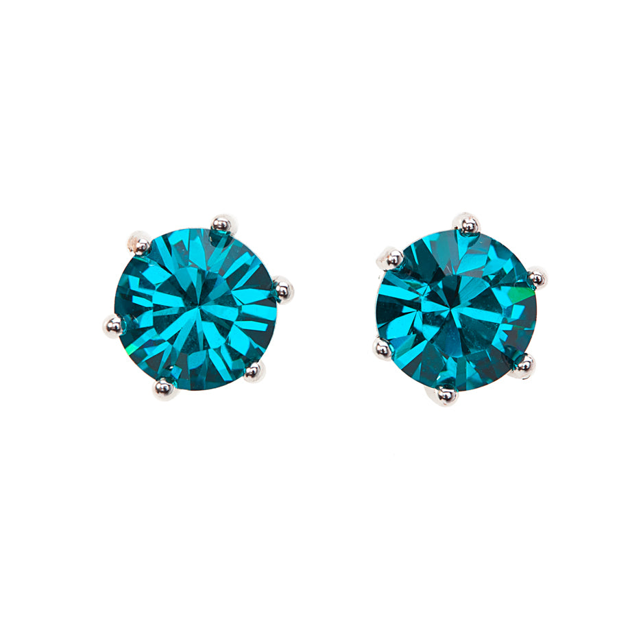 Circular Everyday Crystal Stud Earrings