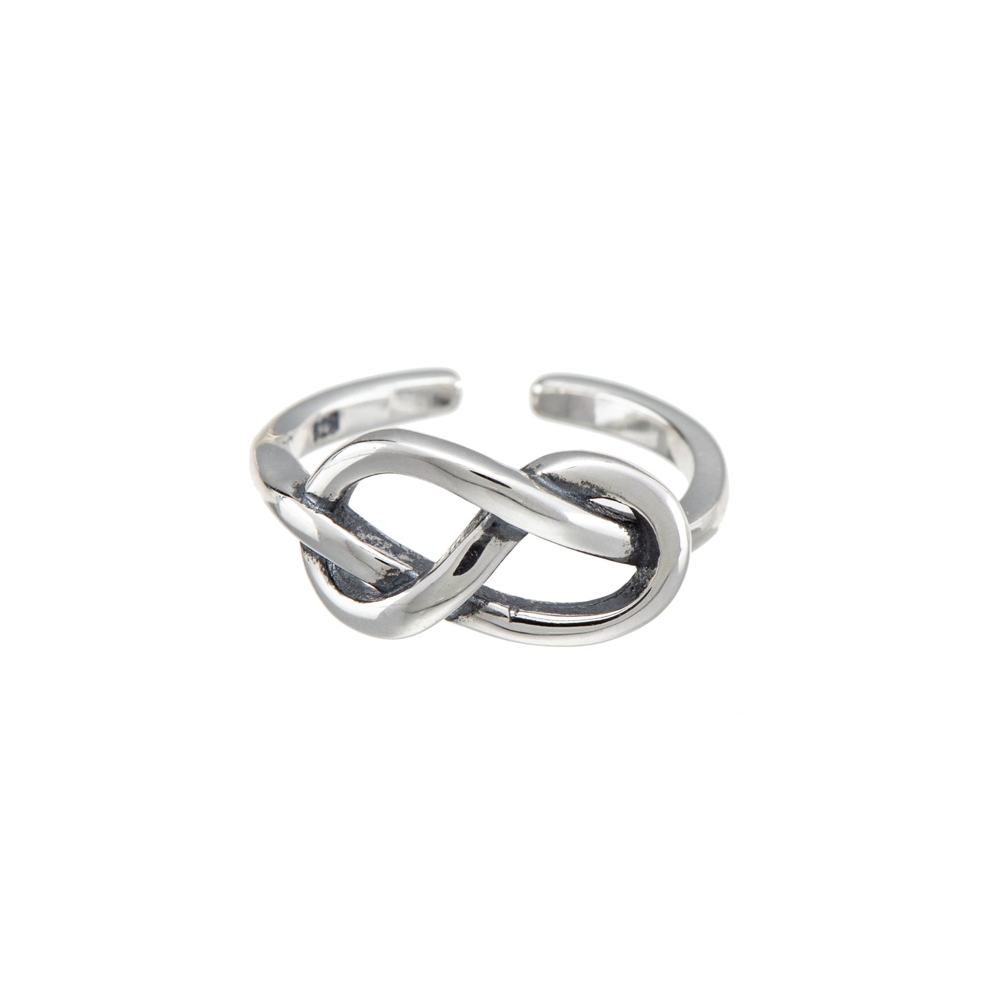 Sterling Silver Knotted Infinity Toe Ring