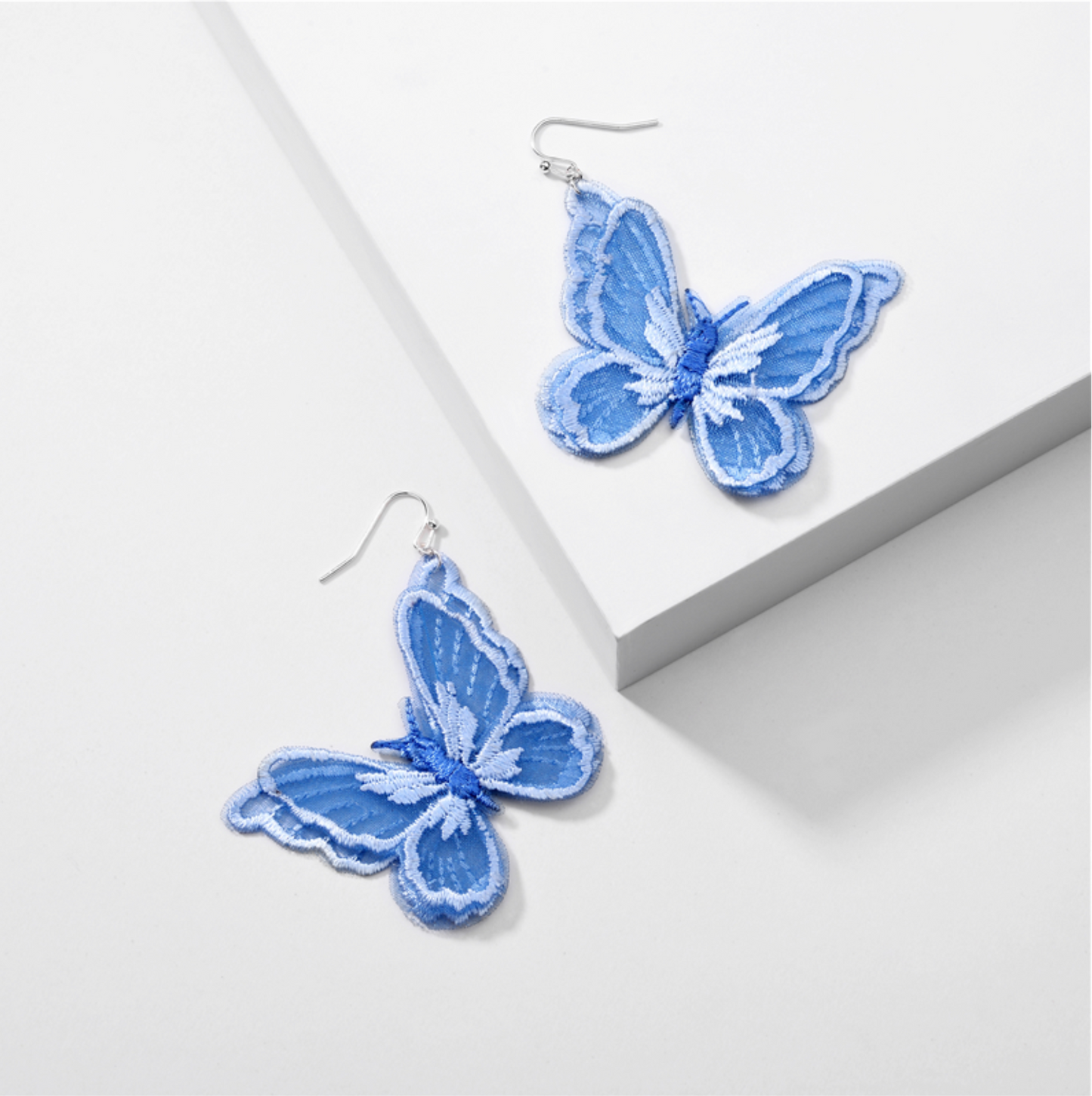 Organza Butterfly Drop Earrings