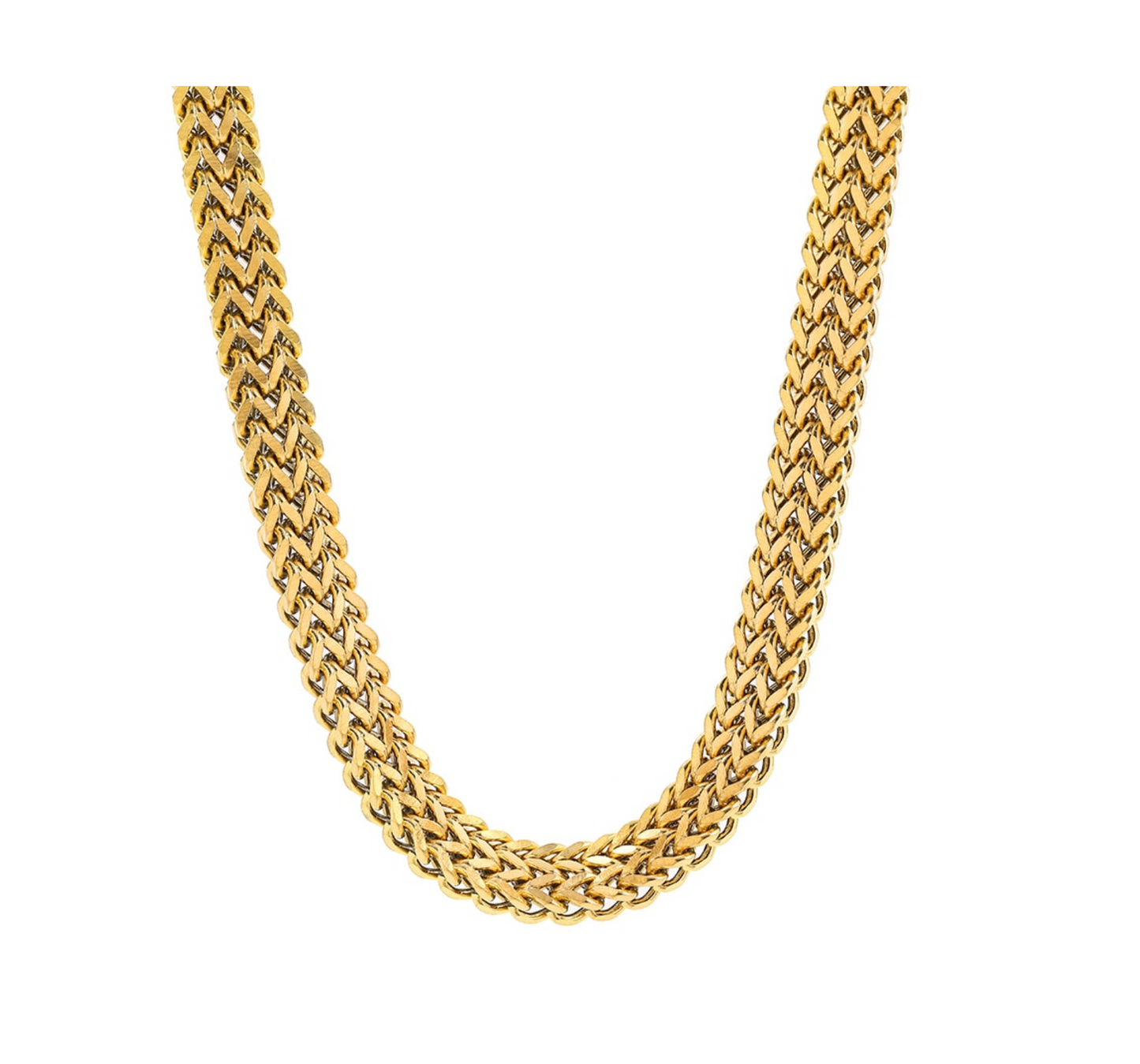 Goldtone Chunky Stainless Chain Necklace