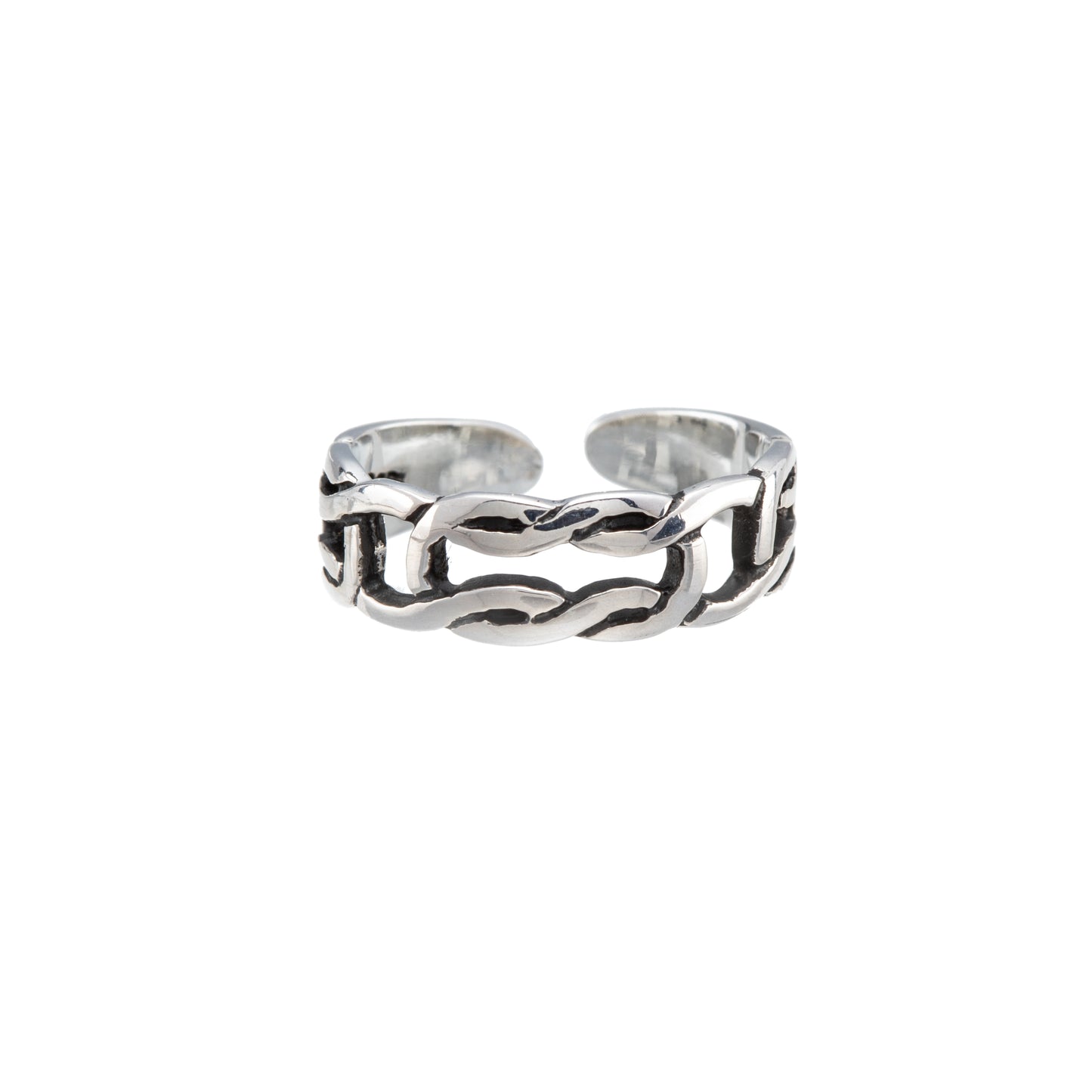 Sterling Silver Inter-Linked Toe Ring