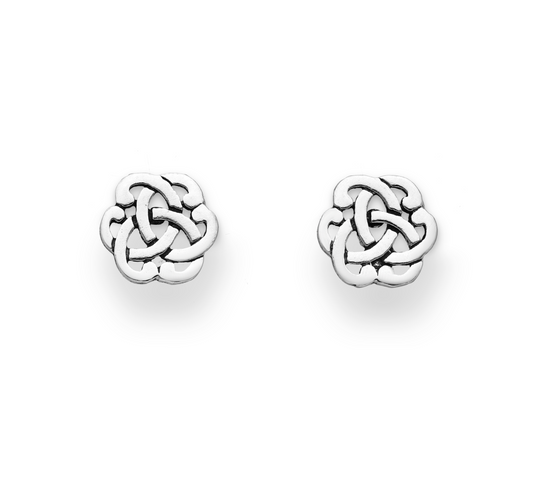 Sterling Silver Celtic Knot Stud Earrings