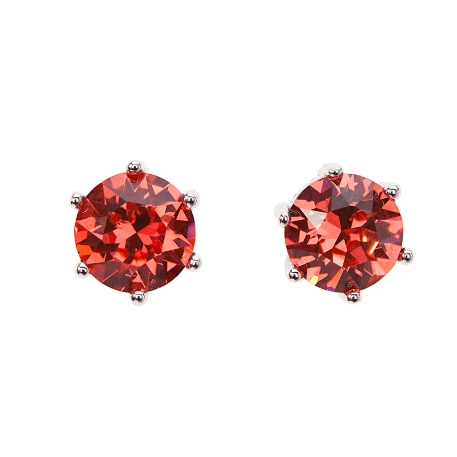 Circular Everyday Crystal Stud Earrings