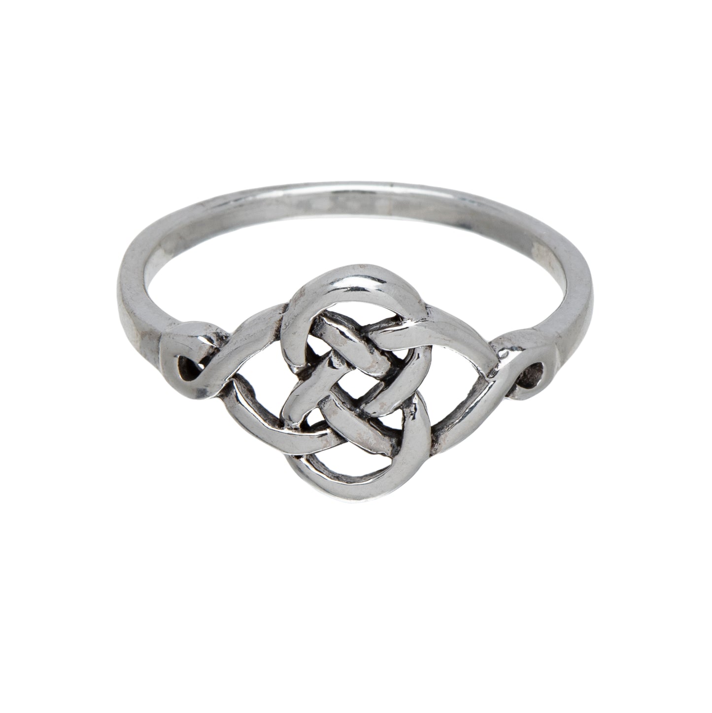 Sterling Silver Celtic Vertical Infinity Ring