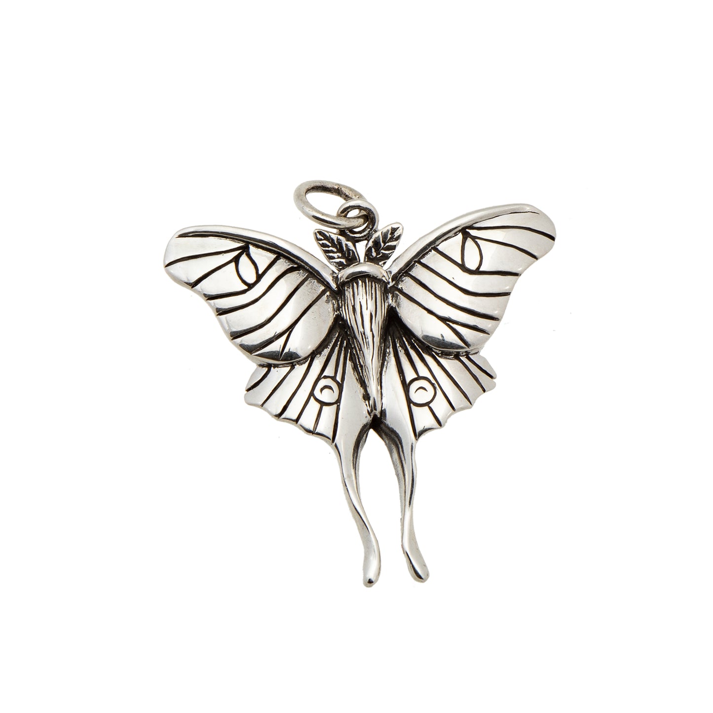 Sterling Silver Luna Moth Pendant