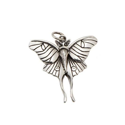 Sterling Silver Luna Moth Pendant