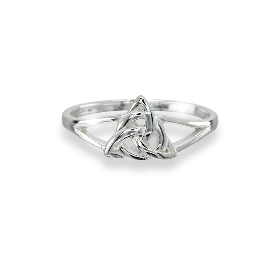 Sterling Silver Triangular Celtic Knot Ring