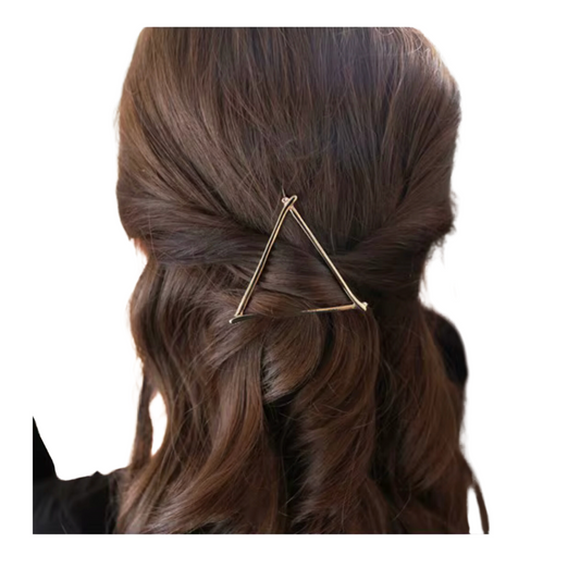 Goldtone Triangle Hair Pin