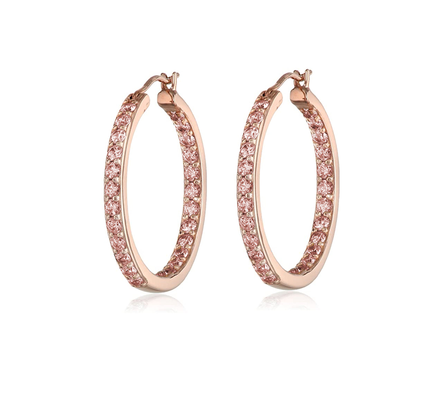 Dual Sided Crystal Hoop Earrings