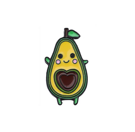 Green Cute Avocado Pin Brooch