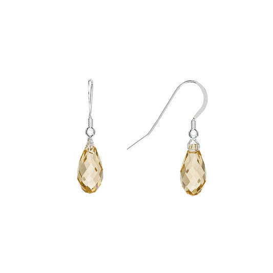 Crystal Briolette Drop Earrings