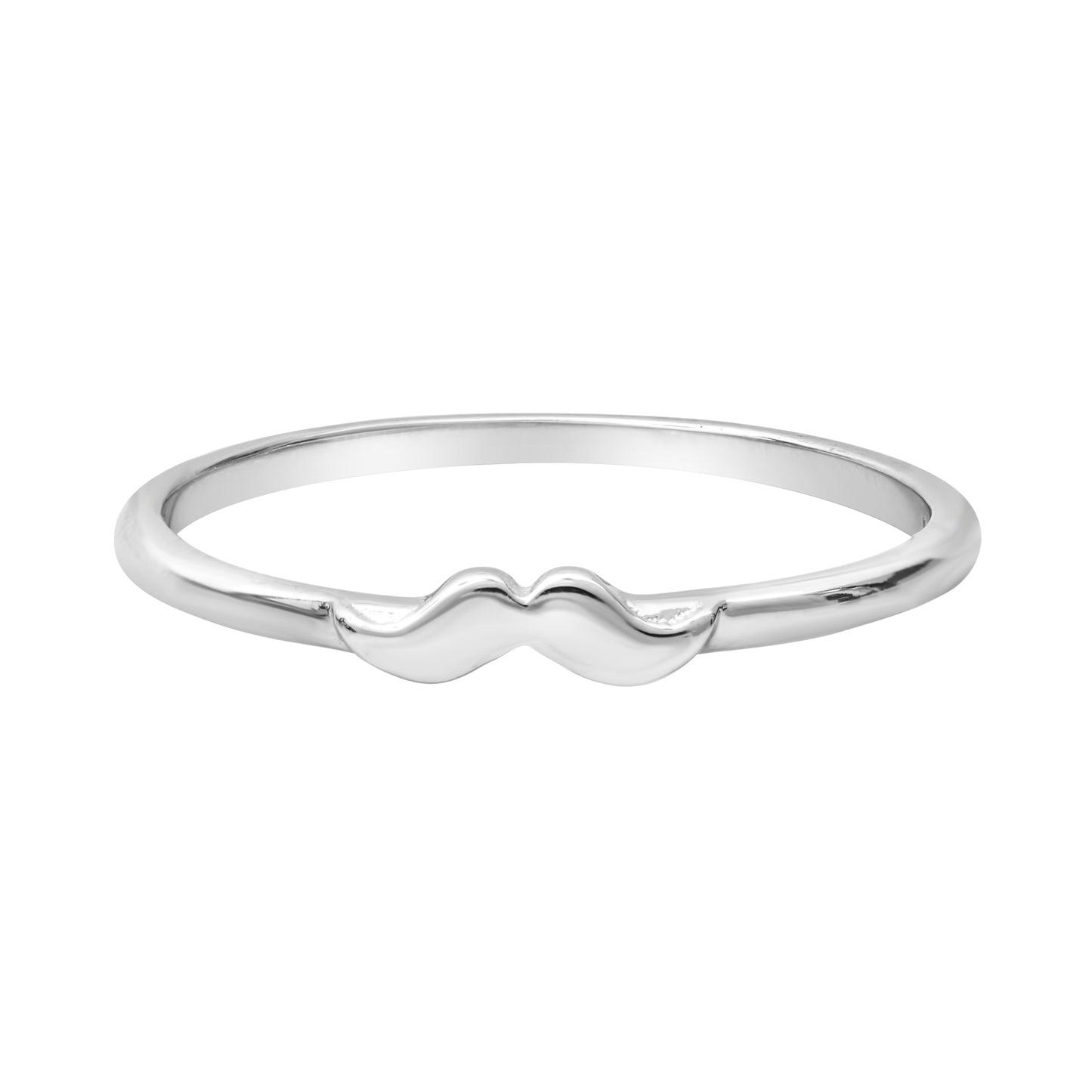 Sterling Silver Mustache Ring