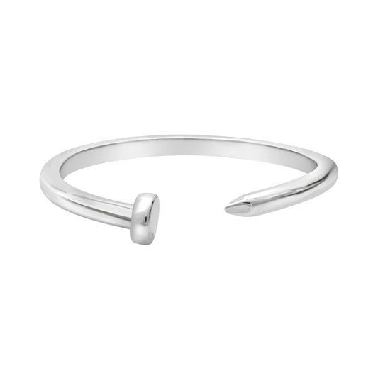 Sterling Silver Adjustable Nail Ring