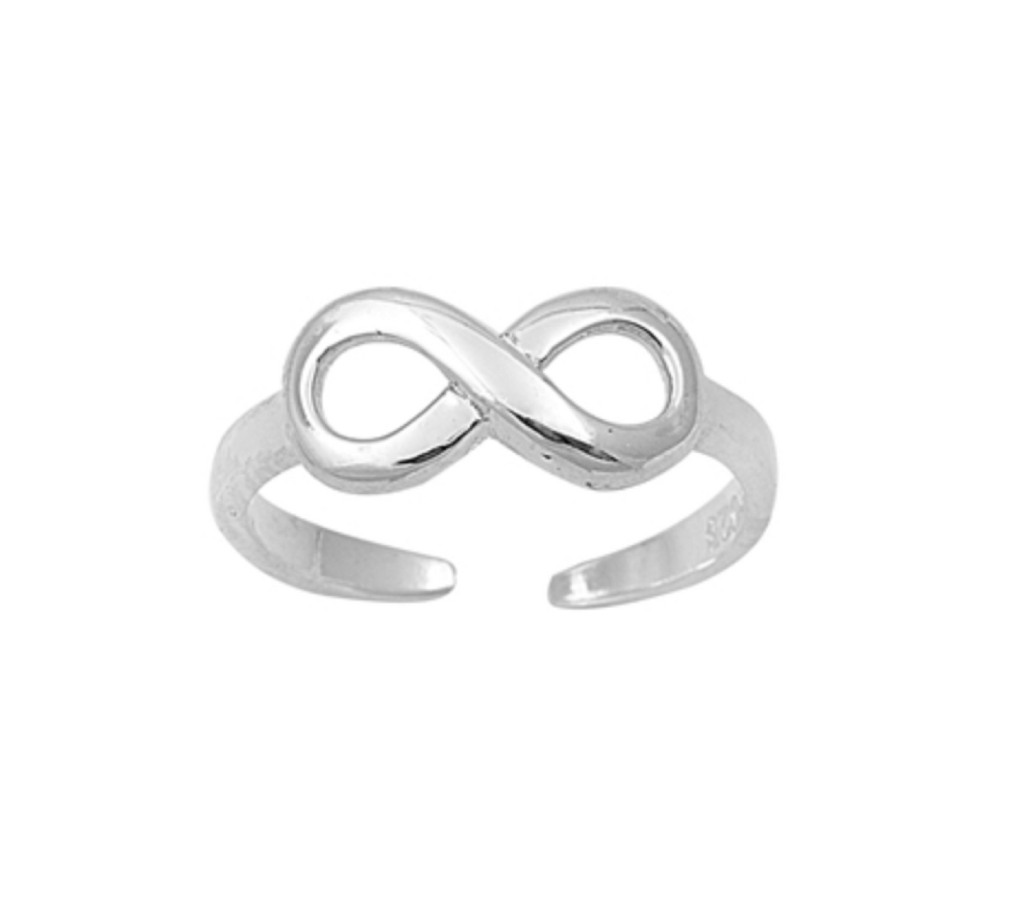 Sterling Silver Infinity Toe Ring