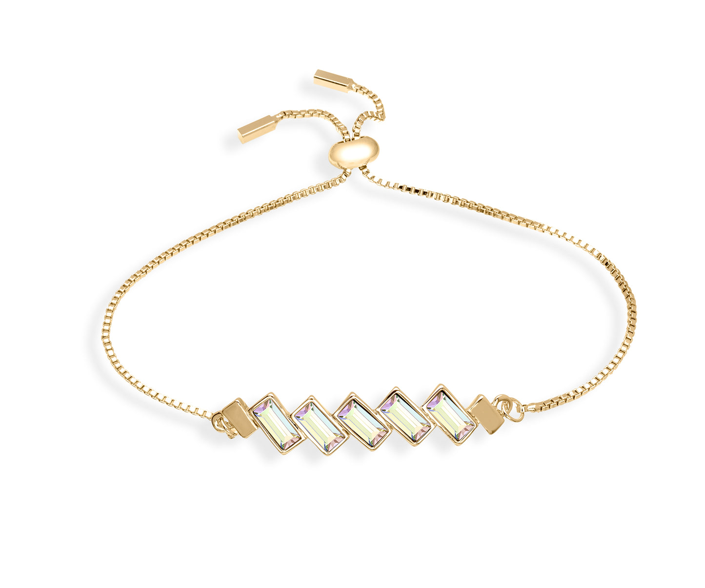 Baguette Crystal Adjustable Bracelet