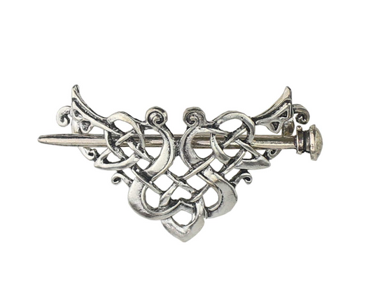 Silvertone Celtic Hair Pin