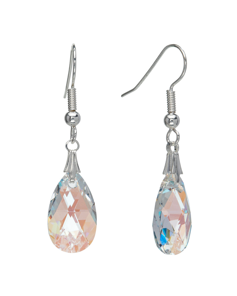 Elegant Crystal Drop Briolette Earrings