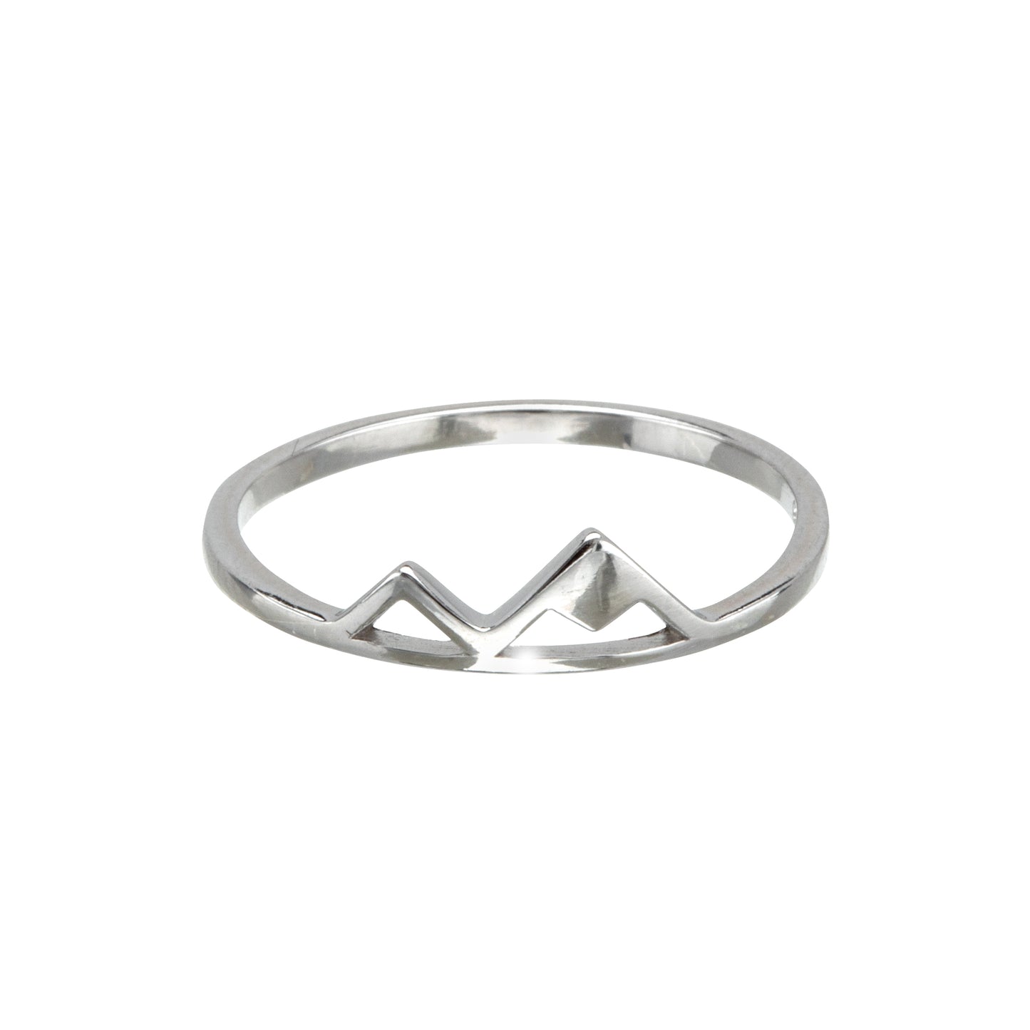 Sterling Silver Mountain Range Ring