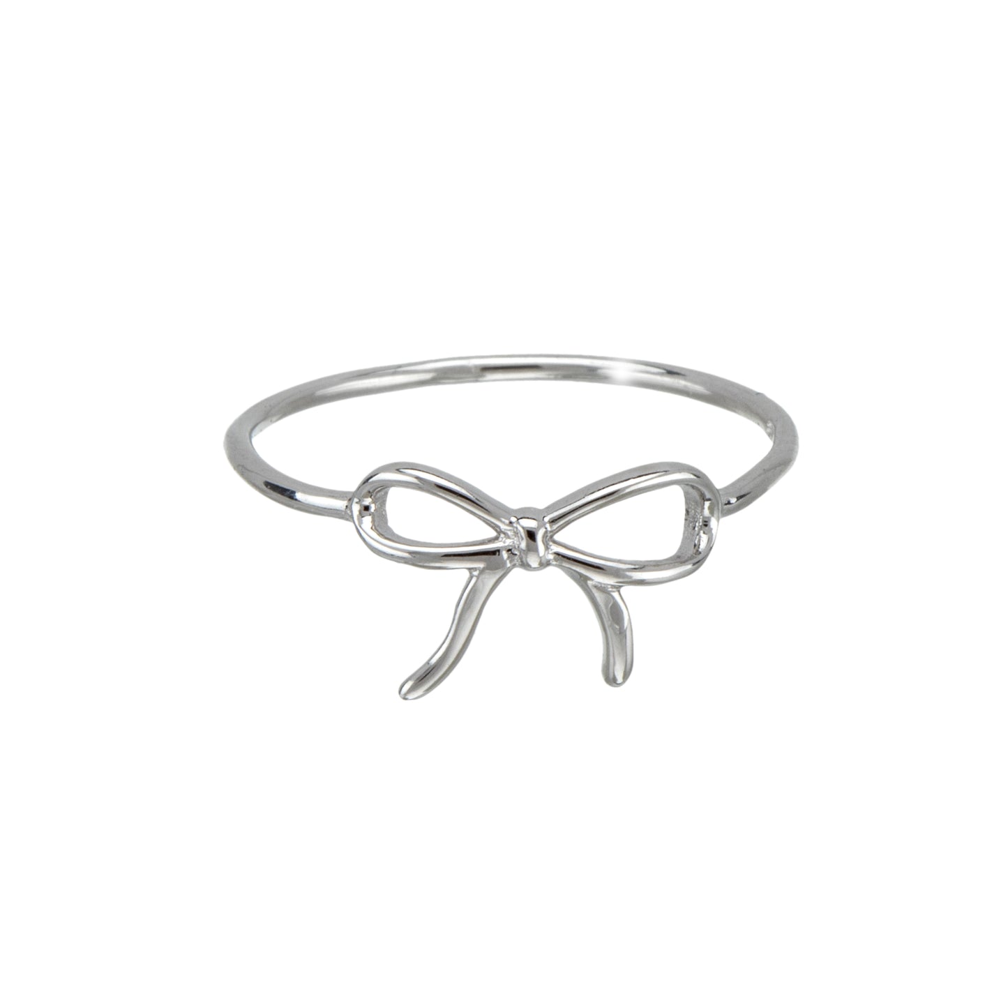 Sterling Silver Dainty Bow Ring