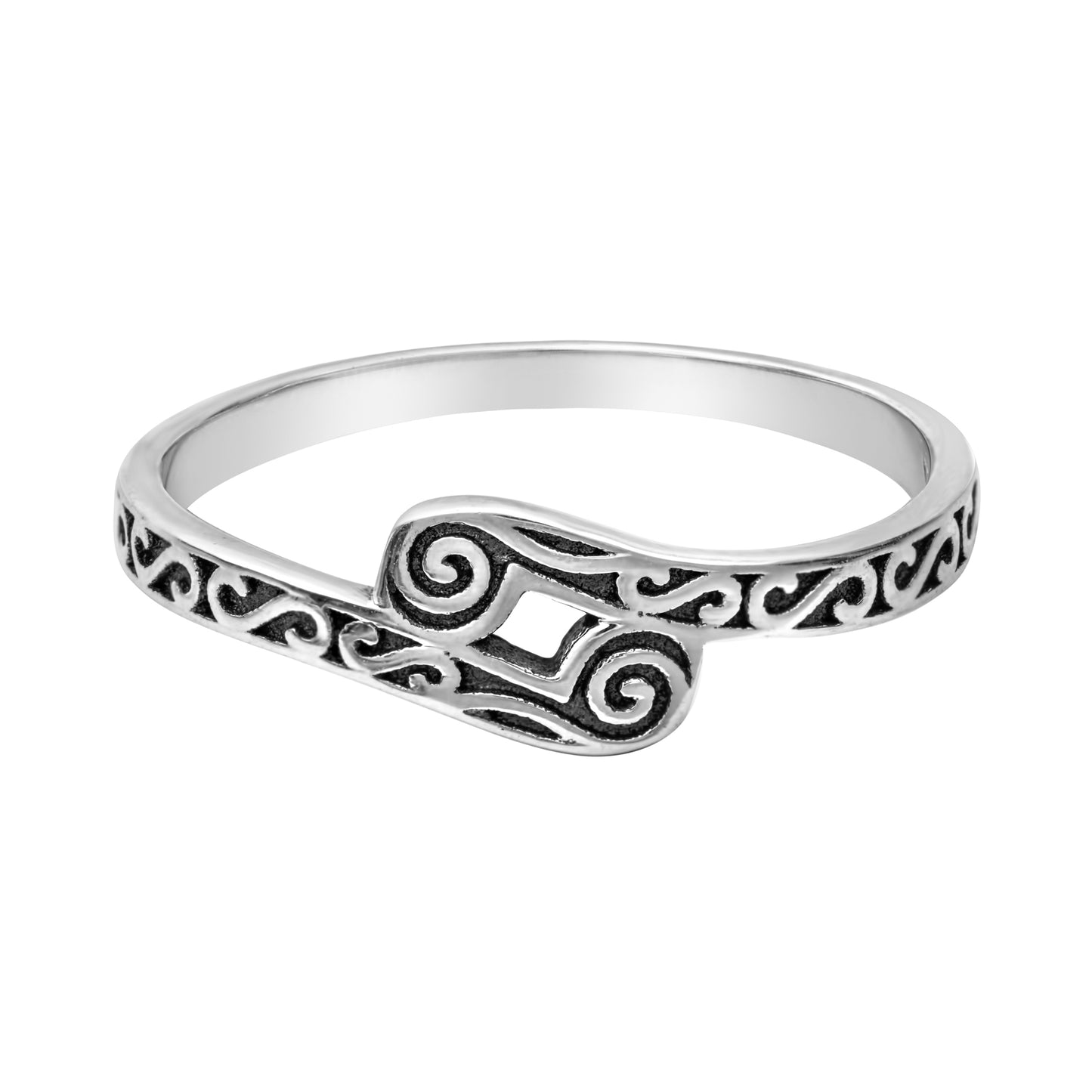 Sterling Silver Abstract Design Ring