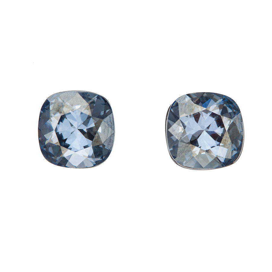 Cushion Cut Crystal Stud Earrings