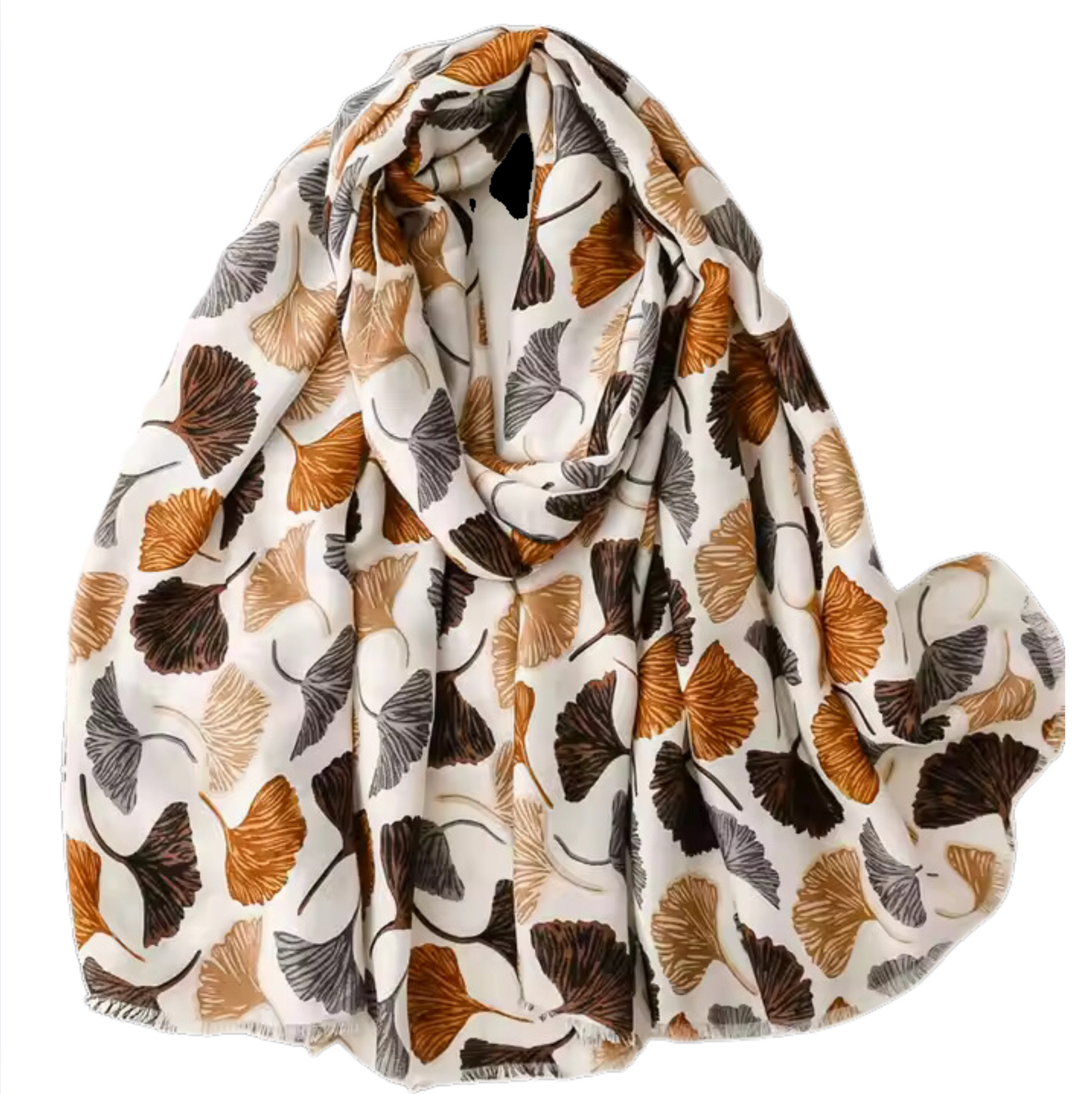 Autumnal Botanical Print Scarf