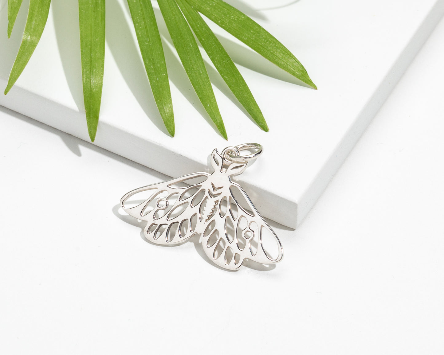 Sterling Silver Moth Pendant