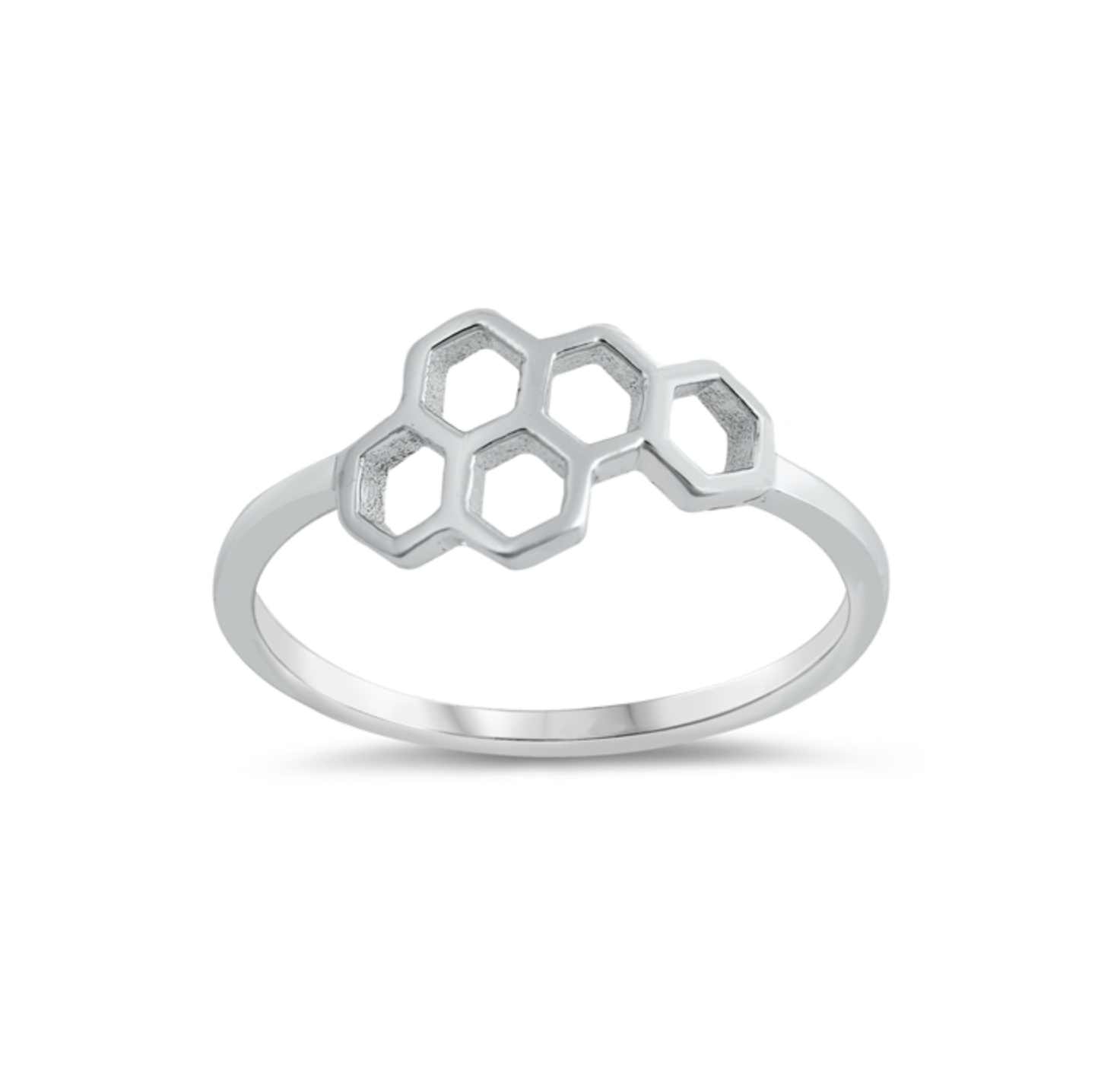 Sterling Silver Save The Bees Band Ring