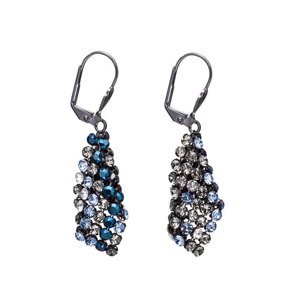 Limited Edition Statement Mesh Earrings in Swarovski Crystals