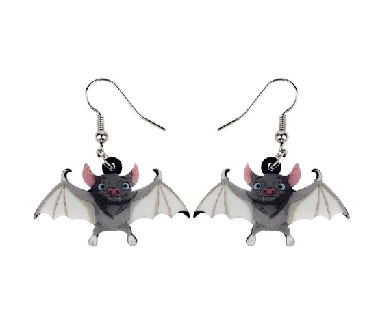 Bat Drop Earring